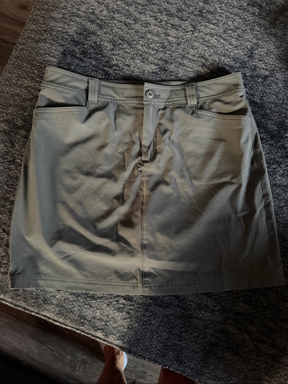 Eddie Bauer Olive Green Utility Mini Skort